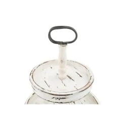 Hello Honey® 18.5" Distressed Cream Wood 2-Tier Tray -Michaels Decor Sale D321935S 4