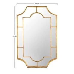 Hello Honey® 36" Vintage Metal Framed Wall Mirror Gold 13 Hello Honey® 36" Vintage Metal Framed Wall Mirror Gold -Michaels Decor Sale D321982S 5