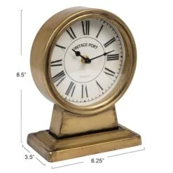 Hello Honey® 8.5" Gold Metal Mantel Clock -Michaels Decor Sale D322102S 4