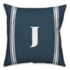 Navy Striped Monogram Throw Pillow J 2 Navy Striped Monogram Throw Pillow J -Michaels Decor Sale D349833S 1