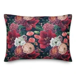 Jewel Bouquets Throw Pillow