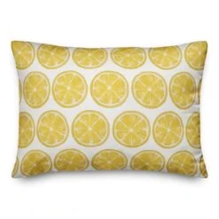 Lemon Pattern Throw Pillow