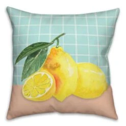 Lemon Still Life Throw Pillow