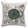 Gray & Green Medallion Throw Pillow -Michaels Decor Sale D349873S 1