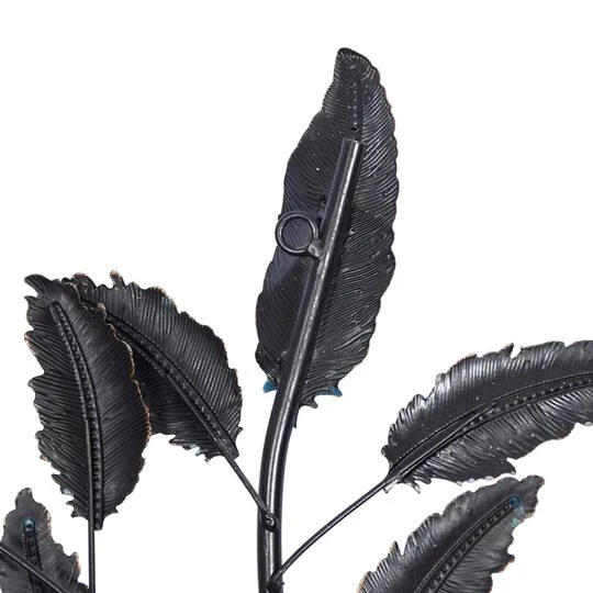 Blue Metal Leaf Traditional Wall Decor 8 Blue Metal Leaf Traditional Wall Decor - Image 6