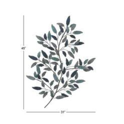 Blue Metal Leaf Traditional Wall Decor 18 Blue Metal Leaf Traditional Wall Decor -Michaels Decor Sale D352640S 7
