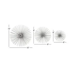 CosmoLiving By Cosmopolitan Silver Tin Contemporary Abstract Wall Decor Set -Michaels Decor Sale D352646S 6