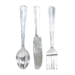 Silver Aluminum Utensil Wall Décor Set 9 Silver Aluminum Utensil Wall Décor Set -Michaels Decor Sale D352668S 1 1