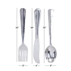 Silver Aluminum Utensil Wall Décor Set 13 Silver Aluminum Utensil Wall Décor Set -Michaels Decor Sale D352668S 7