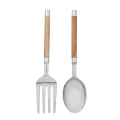 Wood & Aluminum Utensil Wall Décor Set