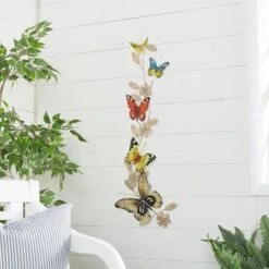 Multi Colored Butterfly Metal Outdoor Wall Accent -Michaels Decor Sale D352704S 9