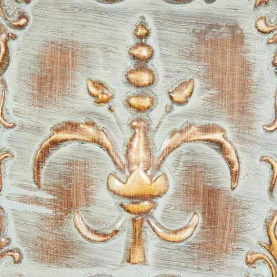 Brass Metal Fleur De Lis Wall Décor Set 5 Brass Metal Fleur De Lis Wall Décor Set - Image 3