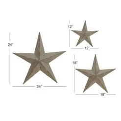 Light Brown Metal Star Wall Décor Set -Michaels Decor Sale D352766S 3