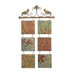 Brown Wrought Iron Traditional Floral Wall Decor -Michaels Decor Sale D352785S 1 1