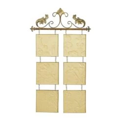 Brown Wrought Iron Traditional Floral Wall Decor -Michaels Decor Sale D352785S 6