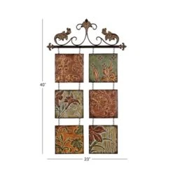 Brown Wrought Iron Traditional Floral Wall Decor -Michaels Decor Sale D352785S 7