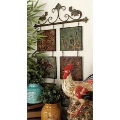 Brown Wrought Iron Traditional Floral Wall Decor -Michaels Decor Sale D352785S 8