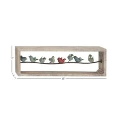 Whitewashed Wood Farmhouse Birds Wall Accent -Michaels Decor Sale D352807S 7