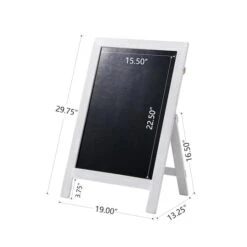 Glitzhome® 30" White Wood Chalkboard -Michaels Decor Sale D353158S 5