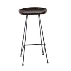 Brown Iron & Wood Rustic Stool -Michaels Decor Sale D359082S 4