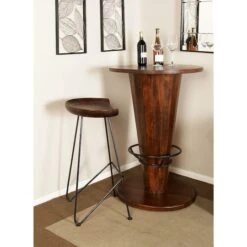 Brown Iron & Wood Rustic Stool -Michaels Decor Sale D359082S 8