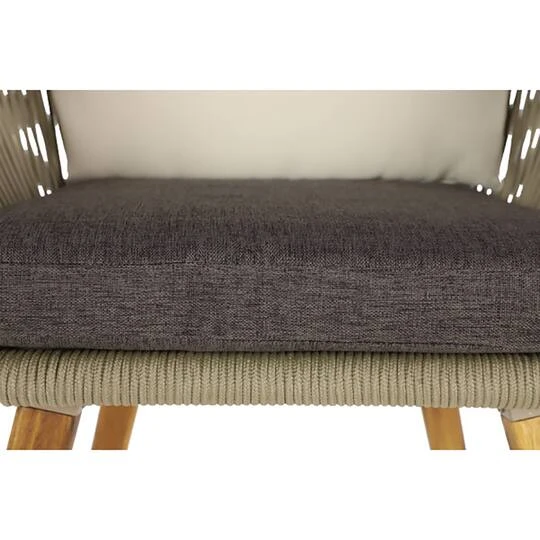 Light Brown Modern Outdoor Dining Chair Set 13 Light Brown Modern Outdoor Dining Chair Set - Image 11