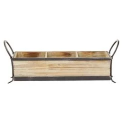 22" Brown Wood Farmhouse Tray -Michaels Decor Sale D361684S 5