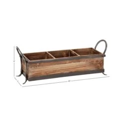 22" Brown Wood Farmhouse Tray -Michaels Decor Sale D361684S 6