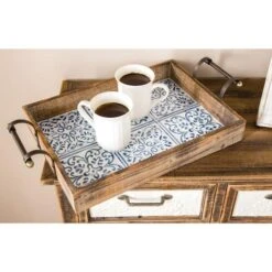 Natural Brown Wood Farmhouse Tray Set -Michaels Decor Sale D361687S 7