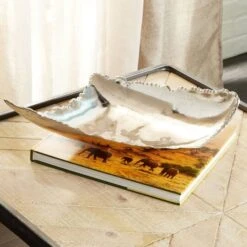 CosmoLiving By Cosmopolitan 16" Silver Aluminum Contemporary Tray -Michaels Decor Sale D361694S 7