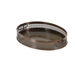 Brown Metal Traditional Tray Set 18 Brown Metal Traditional Tray Set -Michaels Decor Sale D361697S 6