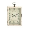 34" White Vintage Wood Wall Clock -Michaels Decor Sale D362069S 1