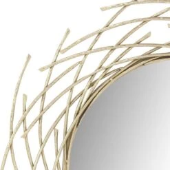 CosmoLiving By Cosmopolitan 39" Gold Glam Metal Wall Mirror -Michaels Decor Sale D362122S 4