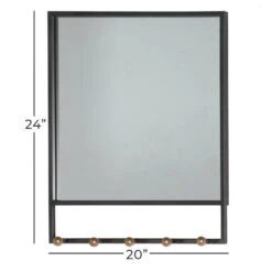 24" Black Industrial Metal Wall Mirror -Michaels Decor Sale D362123S 6