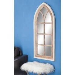 35" Brown Vintage Wood Wall Mirror 22 35" Brown Vintage Wood Wall Mirror -Michaels Decor Sale D362129S 9