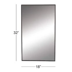 32" Black Contemporary Wood Wall Mirror -Michaels Decor Sale D362133S 5