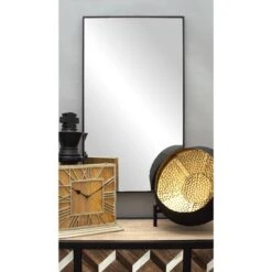 32" Black Contemporary Wood Wall Mirror -Michaels Decor Sale D362133S 6