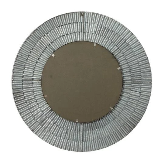 37'' Gray Farmhouse Metal Wall Mirror 7 37'' Gray Farmhouse Metal Wall Mirror - Image 5