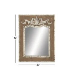 43" Brown Wood Rustic Console Mirror -Michaels Decor Sale D362188S 5