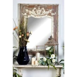 43" Brown Wood Rustic Console Mirror -Michaels Decor Sale D362188S 6