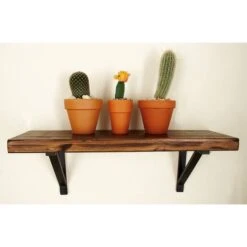 Brown Wood Industrial Wall Shelf Set -Michaels Decor Sale D364346S 8