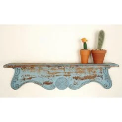 32" Blue Wood Rustic Wall Shelf -Michaels Decor Sale D364357S 8