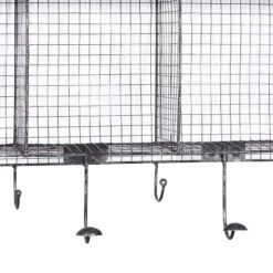 Black Iron Farmhouse Wall Hooks With Shelf -Michaels Decor Sale D364378S 3