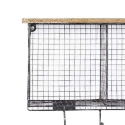 Black Iron Farmhouse Wall Hooks With Shelf -Michaels Decor Sale D364378S 4