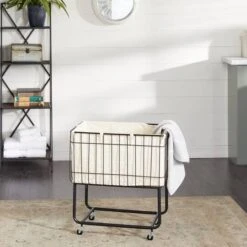 Black Contemporary Metal Storage Cart -Michaels Decor Sale D364395S 6