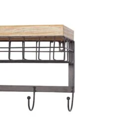 Brown Metal Farmhouse Wall Hook 13 Brown Metal Farmhouse Wall Hook -Michaels Decor Sale D364403S 3