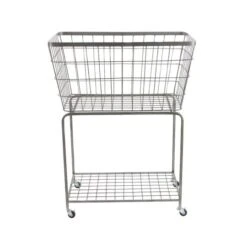 Gray Industrial Metal Storage Cart -Michaels Decor Sale D364405S 2
