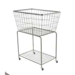 Gray Industrial Metal Storage Cart -Michaels Decor Sale D364405S 4