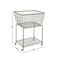 Gray Industrial Metal Storage Cart -Michaels Decor Sale D364405S 5