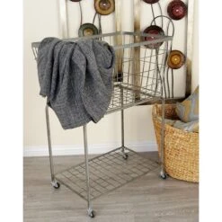 Gray Industrial Metal Storage Cart -Michaels Decor Sale D364405S 6